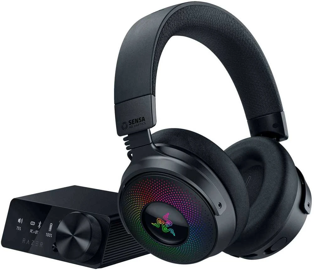 Razer Ausinės Žaidimams | Kraken V4 Pro | Bluetooth | Over-ear | Mikrofonas | Belaidės | Juodas