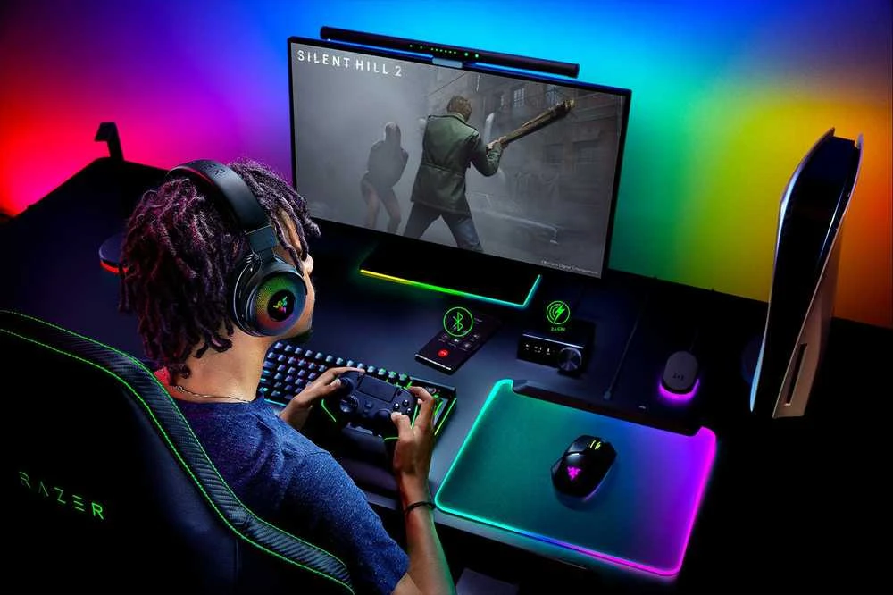Razer Ausinės Žaidimams | Kraken V4 Pro | Bluetooth | Over-ear | Mikrofonas | Belaidės | Juodas