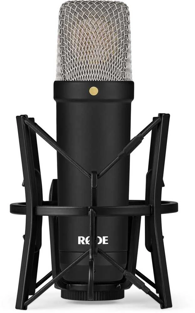 Kondensatorinio mikrofono komplektas Rode NT1 Signature, juodas