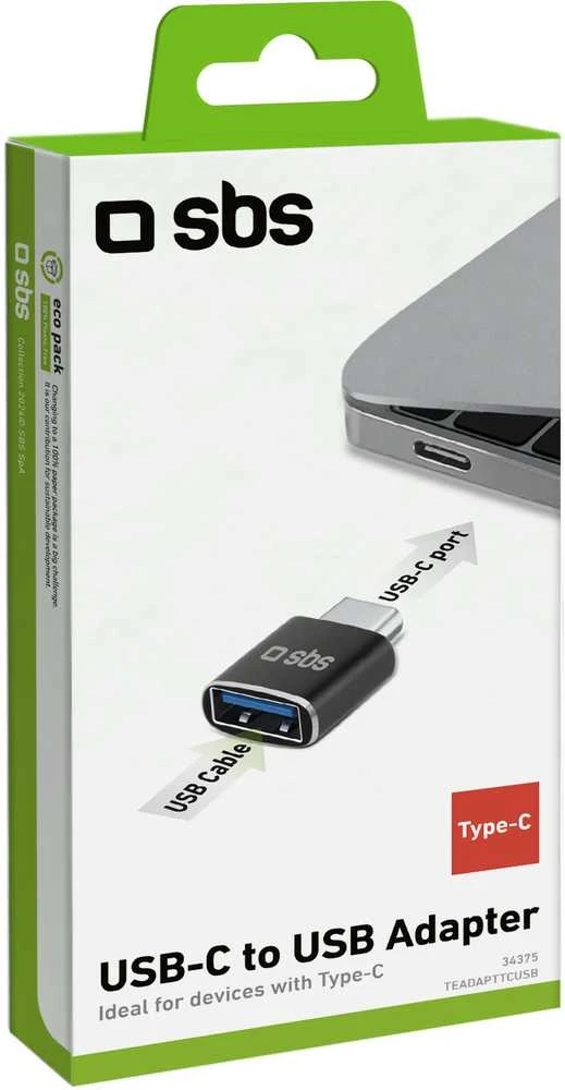 SBS Mobile SBS USB-C zu USB adapteris, juodas