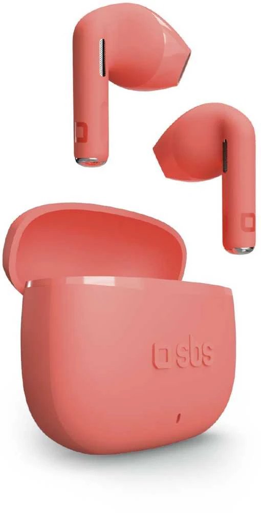 SBS belaidės ausinės Go Pods TWS, raudonos