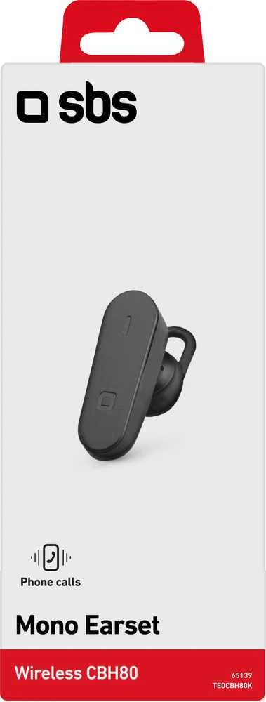 Mono Bluetooth V 4.2 ausinės with headband BH80 by SBS Juodas