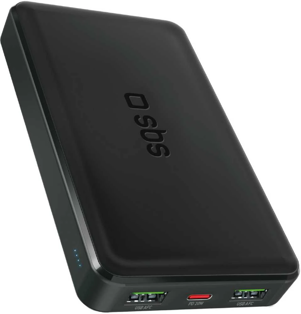 Išorinė baterija SBS TTBB10000FASTPD20K 10000 mAh 20W su maitinimo šaltiniu – juodas