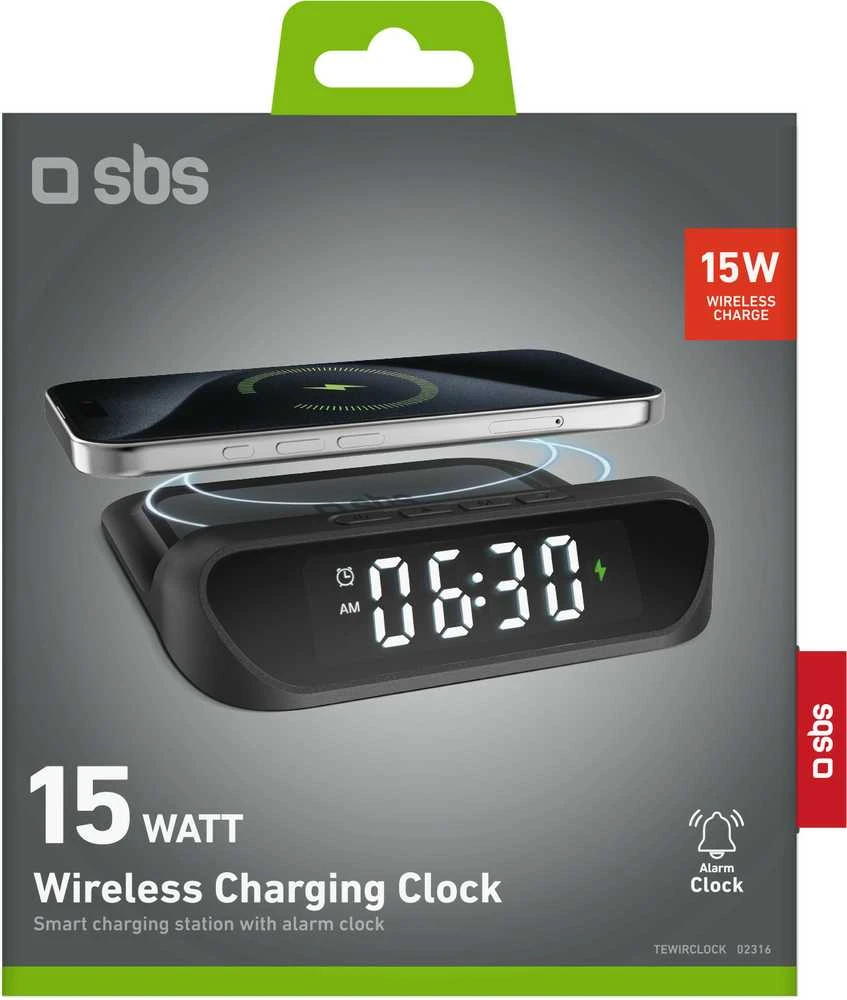 SBS žadintuvas + belaidis įkroviklis 15 W
