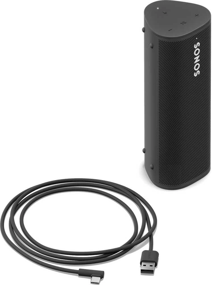 Nešiojama kolonėlė Sonos Roam, Multiroom, Bluetooth, WiFi, Atspari vandeniui, Juodos spalvos