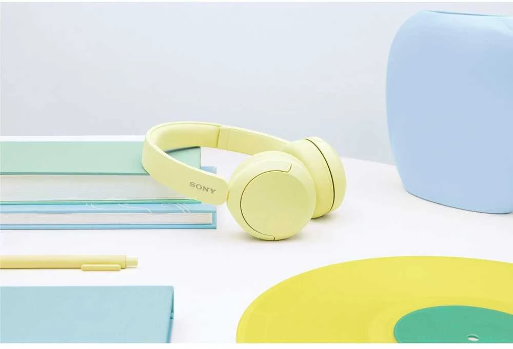 Belaidės Ausinės Sony WH-CH520L, Geltonos spalvos