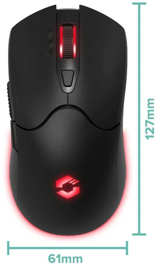 „Speedlink“ – „VELOX“ įkraunama RGB žaidimų pelė – belaidė, juoda