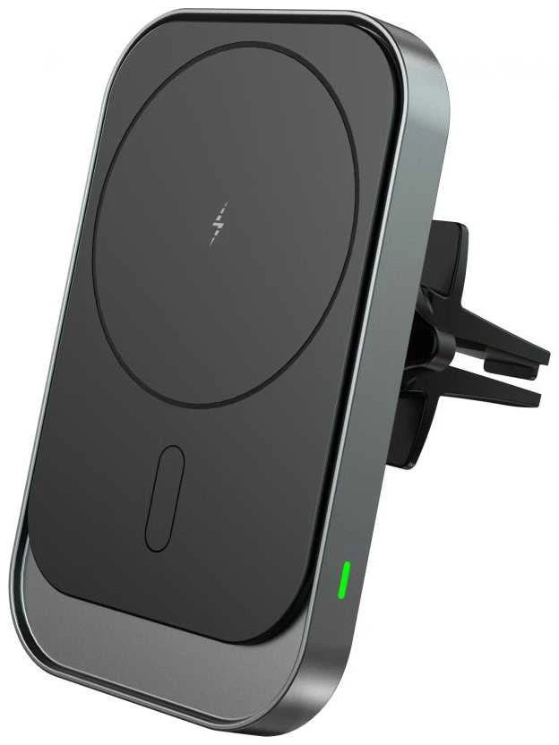 MagSafe Automobilinis laikiklis su 15W belaidžiu įkrovimu for Supply / ventiliacijos grotelėms USB-C Tech-Protect CW19 juodos spalvos