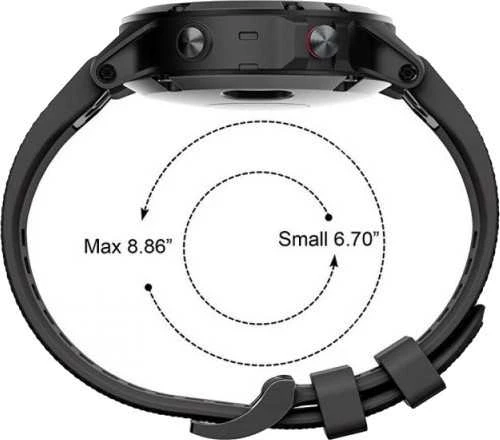 Išmaniojo laikrodžio Garmin Fenix 5 dirželis, Juodos spalvos, 22mm