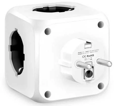 Tech-Protect PCL3x4 maitinimo juosta, 2x USB-A, 2x USB-C, 3x kintamosios srovės tipas Schuko - Baltas