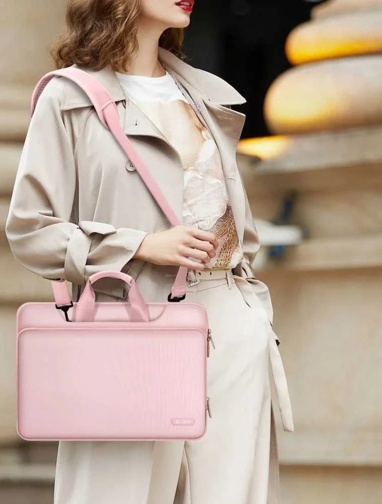 Tech-Protect Pocket 15-16 Nešiojamas kompiuteris Bag - Rožinė