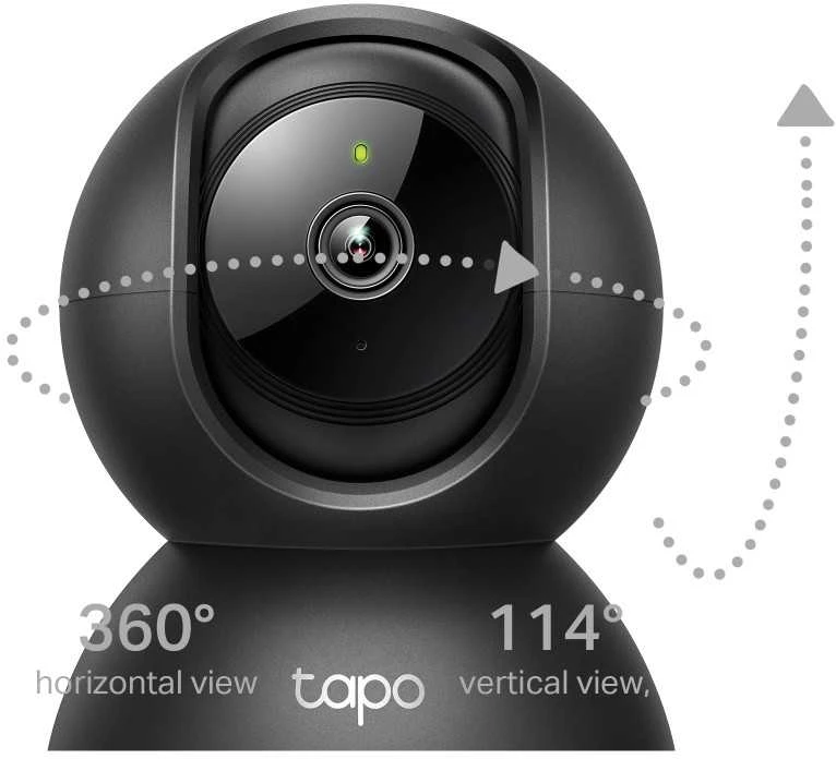 TP-LINK | Namų apsaugos Wi-Fi kamera su pasukama/pakreipiama funkcija | Tapo C211 | PTZ | 3 MP | 3,83 mm | H.264 | Micro SD, maks. 512 GB