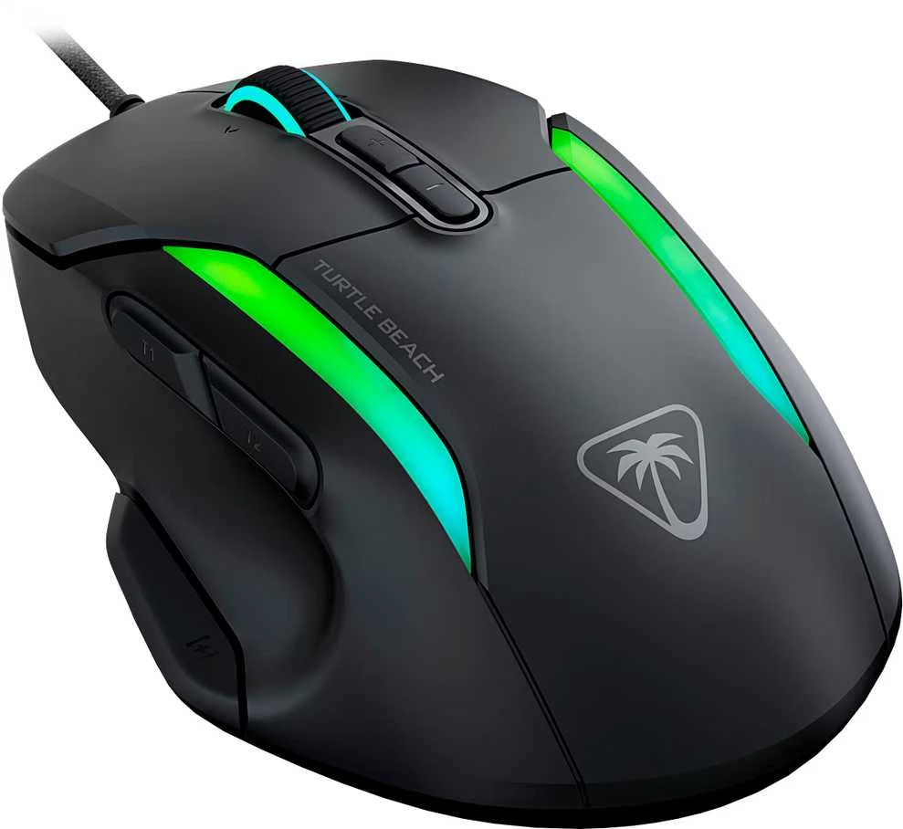 Turtle Beach Kone II Laidinė ergonominė RGB žaidimų pelė | Juoda