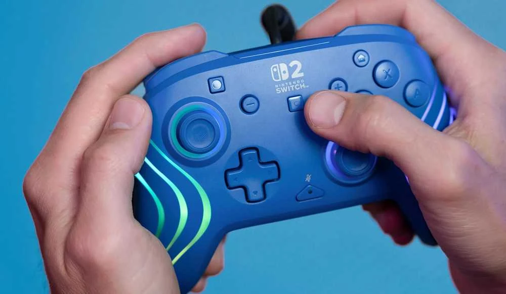 Turtle Beach Afterglow Wave laidinis žaidimų pultelis | Mėlynas | Switch 2