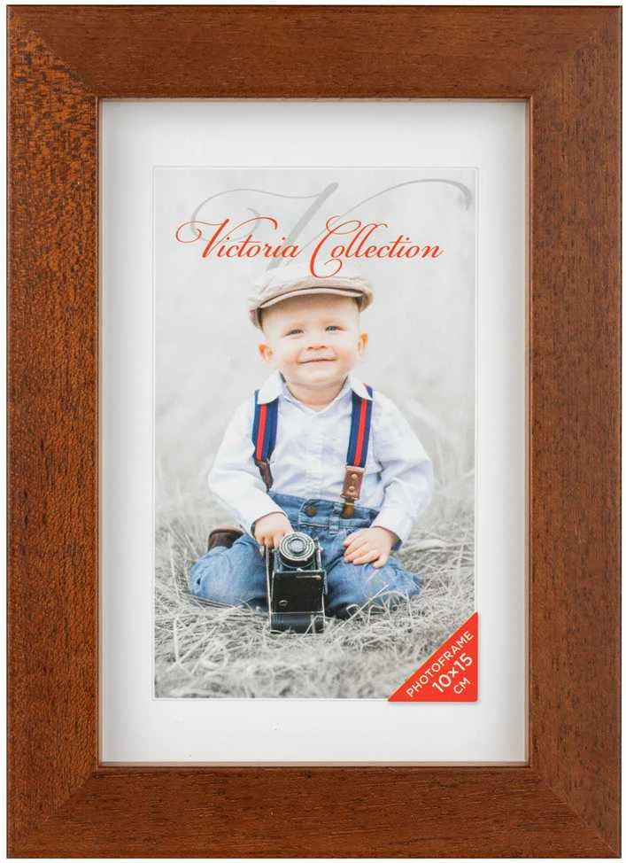 Victoria Collection Cubo nuotraukų rėmelis 10x15, ruda