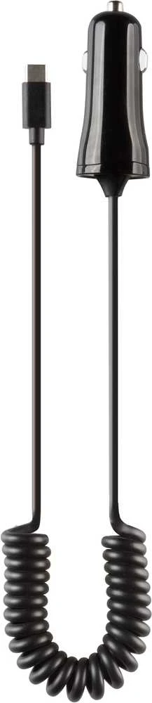 Vivanco automobilinis įkroviklis USB-C 12W 1m, juodas (62785)