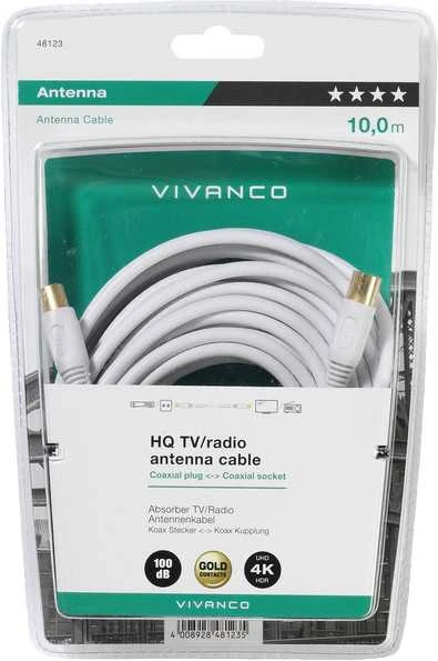 „Vivanco“ bendraašis kabelis HQ 10m (48123)