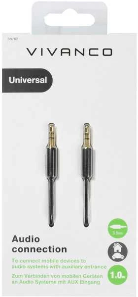 Vivanco kabelis 3,5–3,5 mm 1 m (38767)