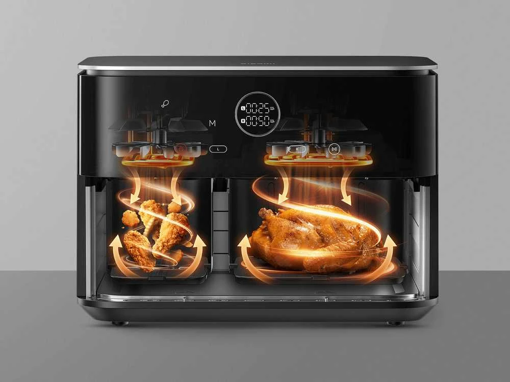 Karšto oro gruzdintuvė  Xiaomi Dual Zone Air Fryer | 10L