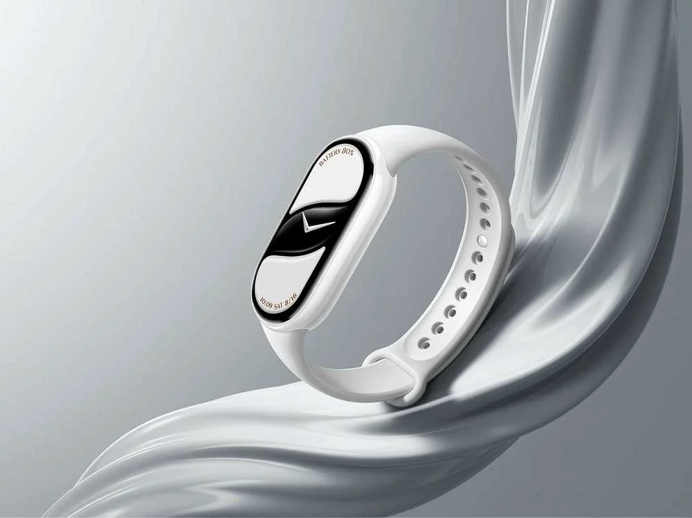 Išmanioji apyrankė Xiaomi Smart Band 10 Ceramic Edition, Perlo baltos spalvos
