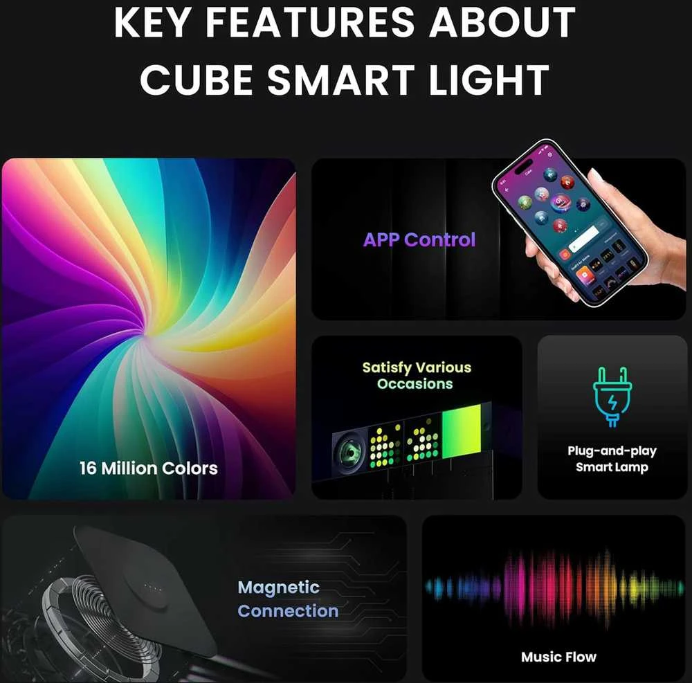 Yeelight Cube "Spot Starter Kit" Išmanusis apšvietimo pradinis rinkinys