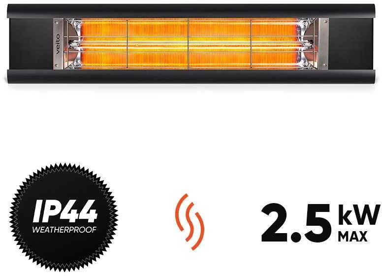 Anglies pluošto infraraudonųjų spindulių šildytuvas Veito Aero, Pavadinimas: Veito Aero,2500w