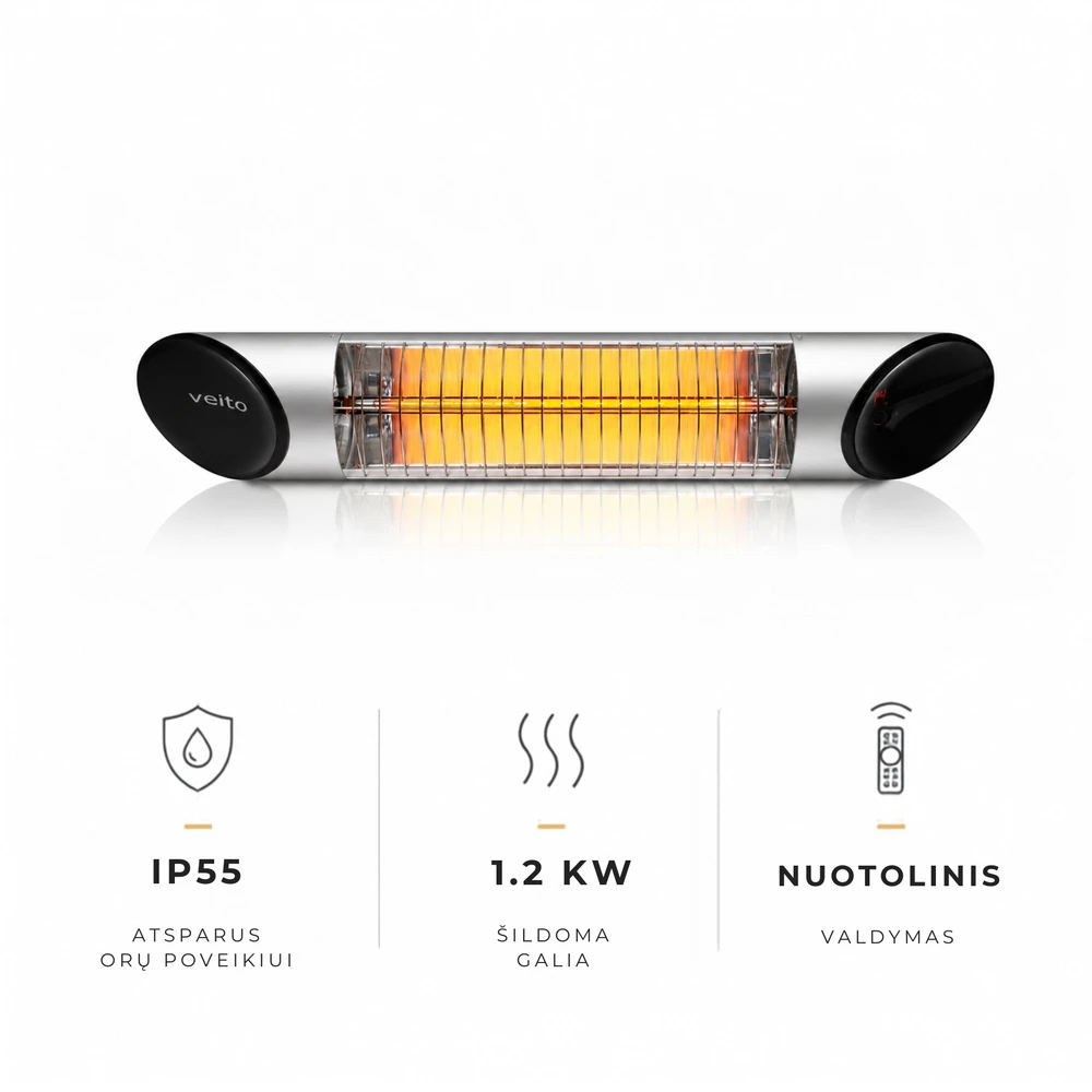 Infraraudonųjų spindulių šildytuvas Veito Blade Mini