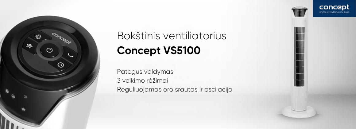 Ventiliatorius Concept VS5100 balta aprašymas - Prekės nuotrauka