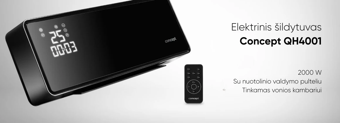 Elektrinis šildytuvas Concept QH4001 aprašymas - Prekės nuotrauka