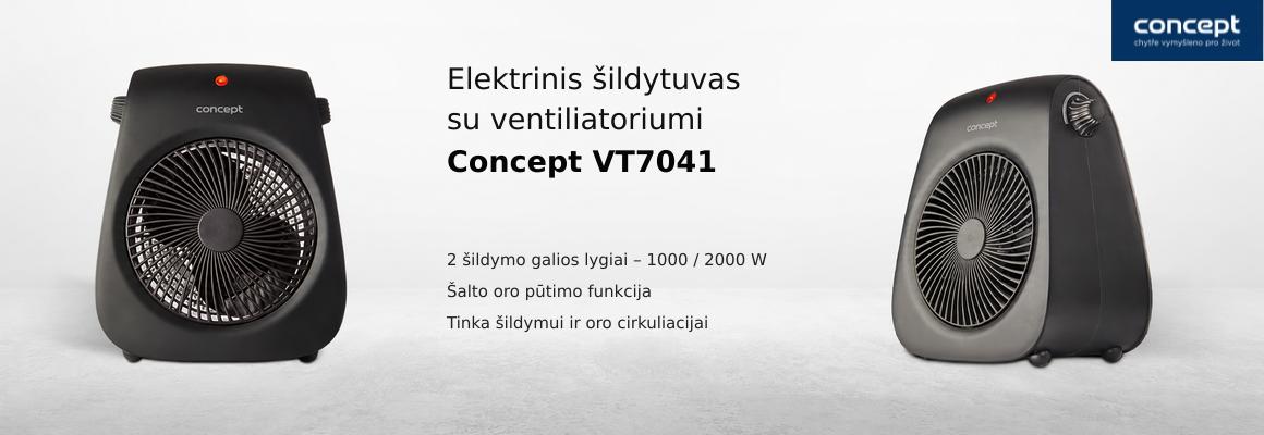 Elektrinis šildytuvas su ventiliatoriumi Concept VT7041 aprašymas - Prekės nuotrauka