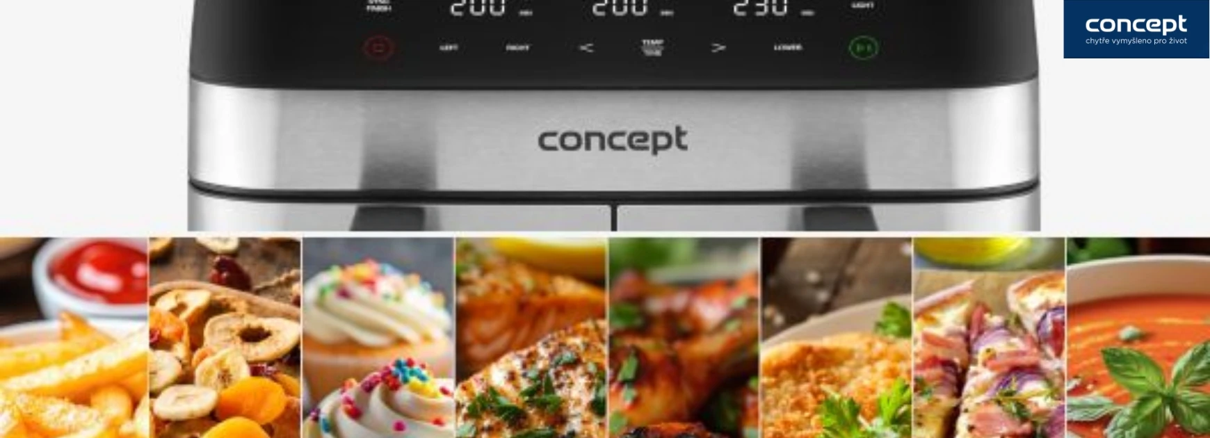 Gruzdintuvė Concept PIZZA TRIO FR9000 aprašymas - Prekės nuotrauka