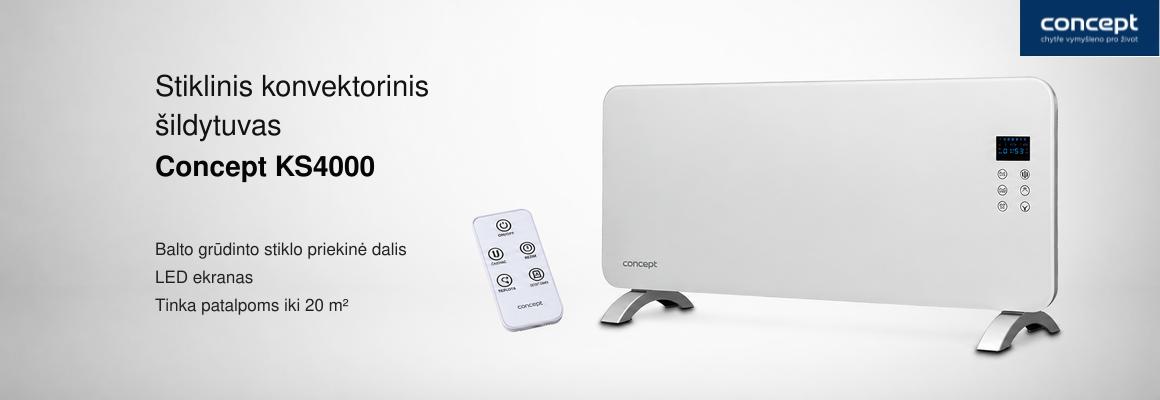 Stiklinis konvektorinis šildytuvas Concept KS4000 aprašymas - Prekės nuotrauka