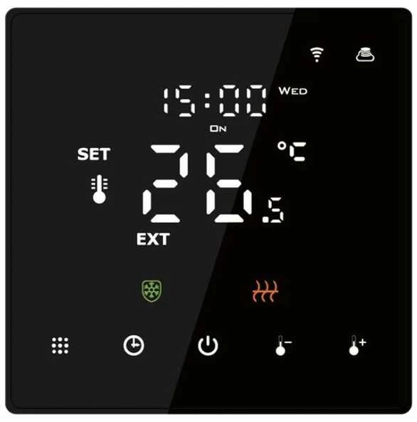 Elektroninis programuojamas termostatas Feelspot WTH22.16 NEW Juodas, WiFi, Tuya