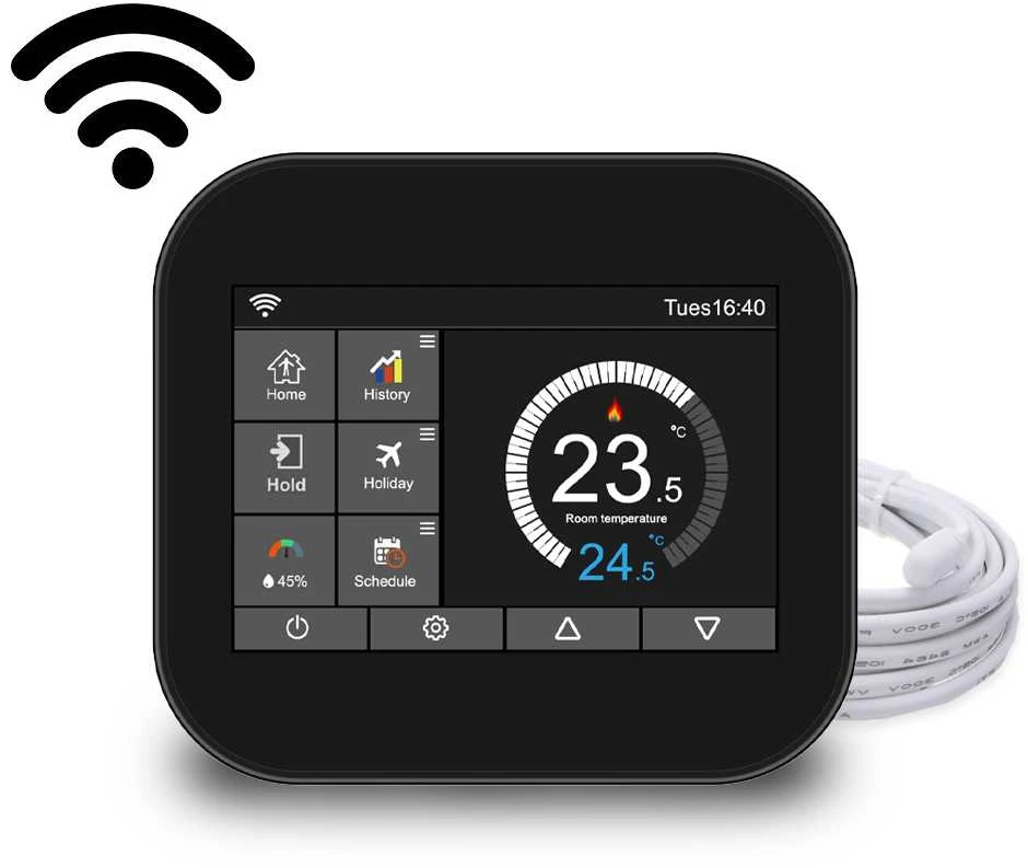 Feelspot WTH07.36WIFI termoreguliatorius sp juoda