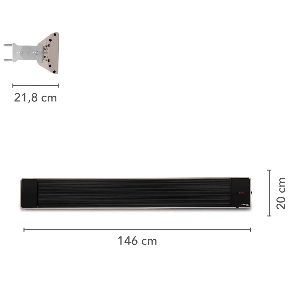 Infraraudonųjų spindulių šildytuvas Trotec IRD 2400