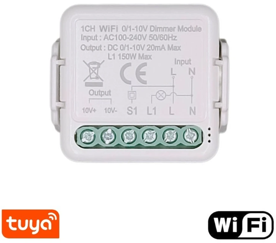Išmanusis jungiklio dimerio modulis Feelspot FS-DML01W, WiFi Tuya
