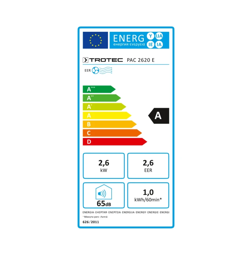 Mobilus oro kondicionierius Trotec PAC 2620 E Wi-Fi
