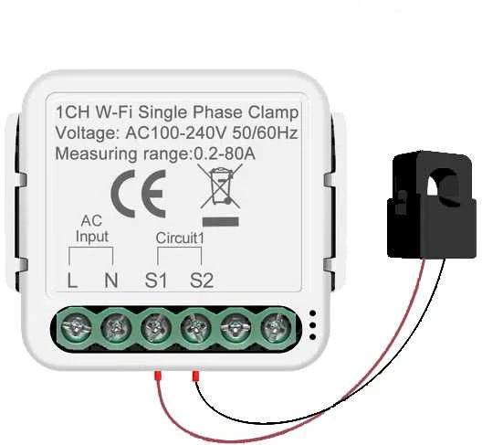 Nepriskirta Energijos matavimo modulis Feelspot FS-PMM01W WiFi, Tuya