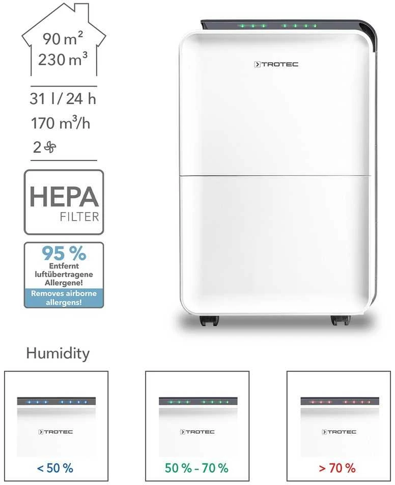 Kondensacinis oro sausintuvas Trotec TTK 99 HEPA