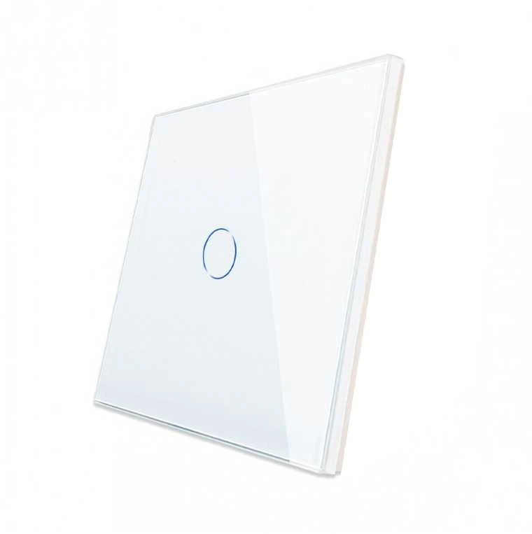 Vienpolis sensorinis jungiklio dangtelis Feelspot, baltas, 86x86mm