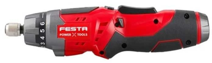 Akumuliatorinis suktuvkas FESTA 1/4" 3,6V 1,5Ah, komplektas su įkrovikliu ir priedais 28008
