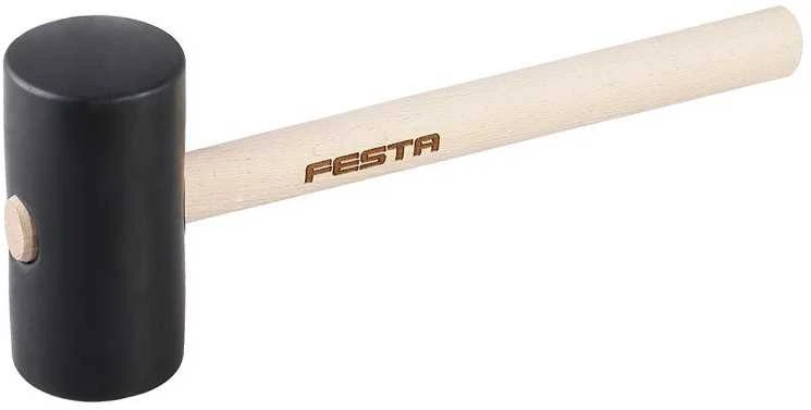 Guminis plaktukas su mediniu kotu Ø70mm 36cm 1kg FESTA 19247