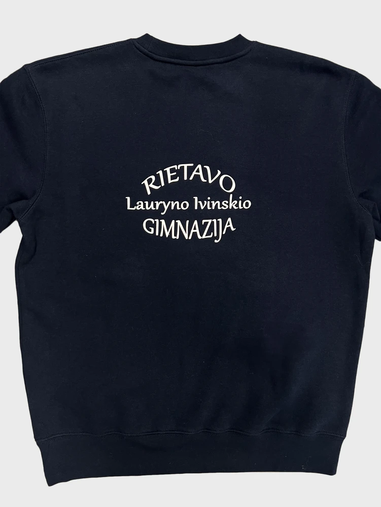Rietavo Lauryno Ivinskio gimnazijos džemperis, Džemperiu dydžiai: L, Emblemos tipas: Spauda