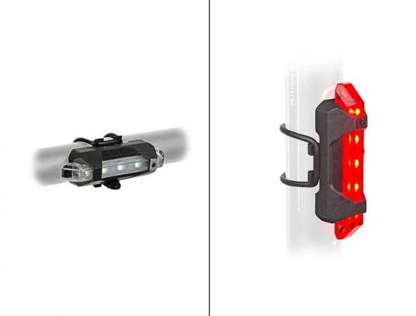 Author A-Stake Mini USB įkraunamas dviračio žibintų rinkinys