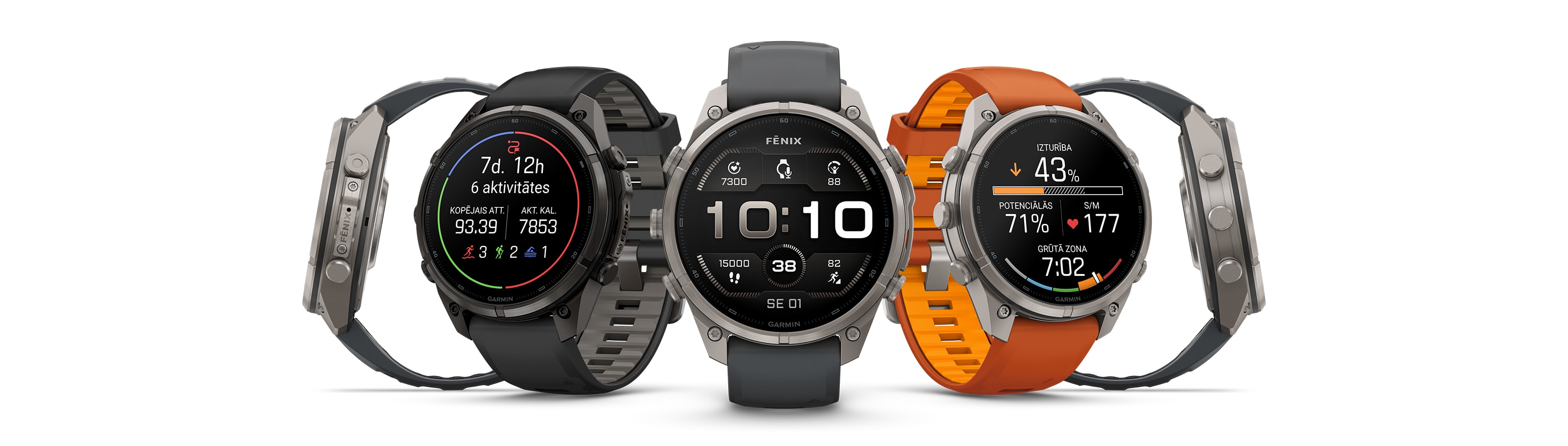 „Garmin fenix 9 Pro“ išmanusis laikrodis, 47 mm, titano korpusas su grafito ir juodos spalvos silikonine apyranke aprašymas - Prekės nuotrauka