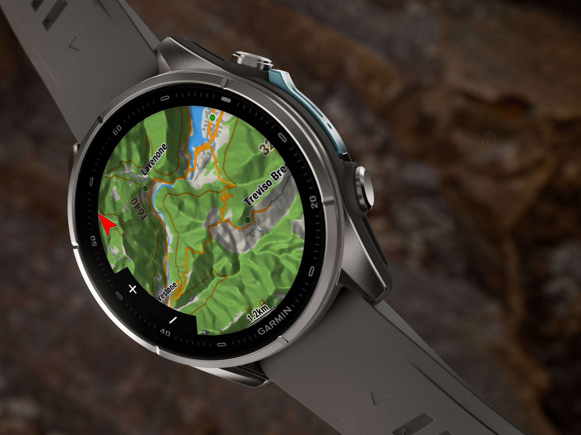 Išmanusis laikrodis Garmin fēnix® 9 – 43mm, Titanas su akmenėlių pilkos spalvos silikoniniu dirželiu | 010-04761-11 aprašymas - Prekės nuotrauka