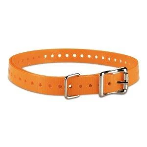 Oranžinis Garmin šuns antkaklis su metaline sagtimi