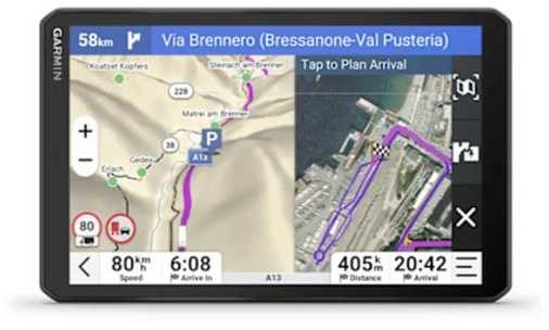 Garmin dēzl™ LGV820 8″ sunkvežimių navigatoriai su GPS