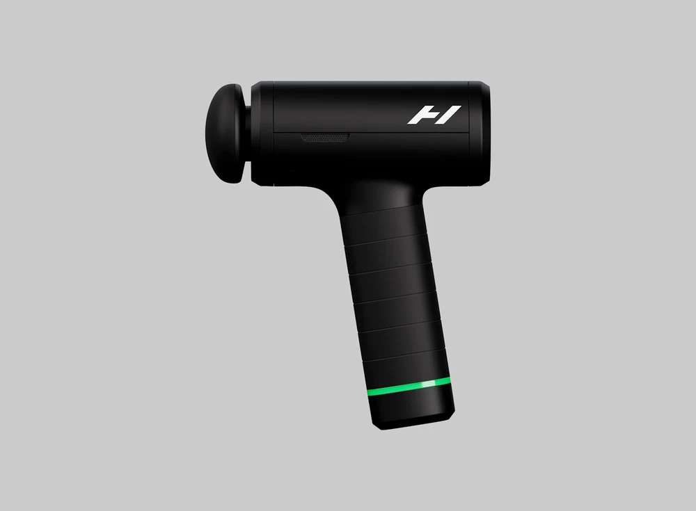 Hyperice Hypervolt 3 Pro perkusinis masažinis pistoletas, juodos spalvos