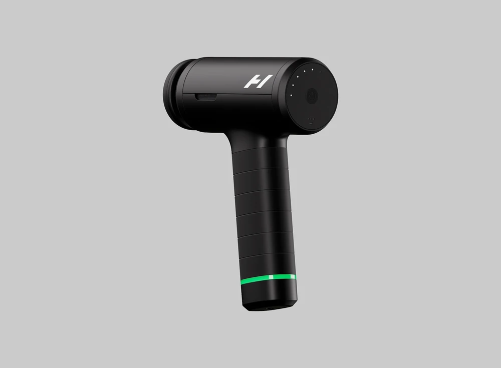 Hyperice Hypervolt 3 Pro perkusinis masažinis pistoletas, juodos spalvos